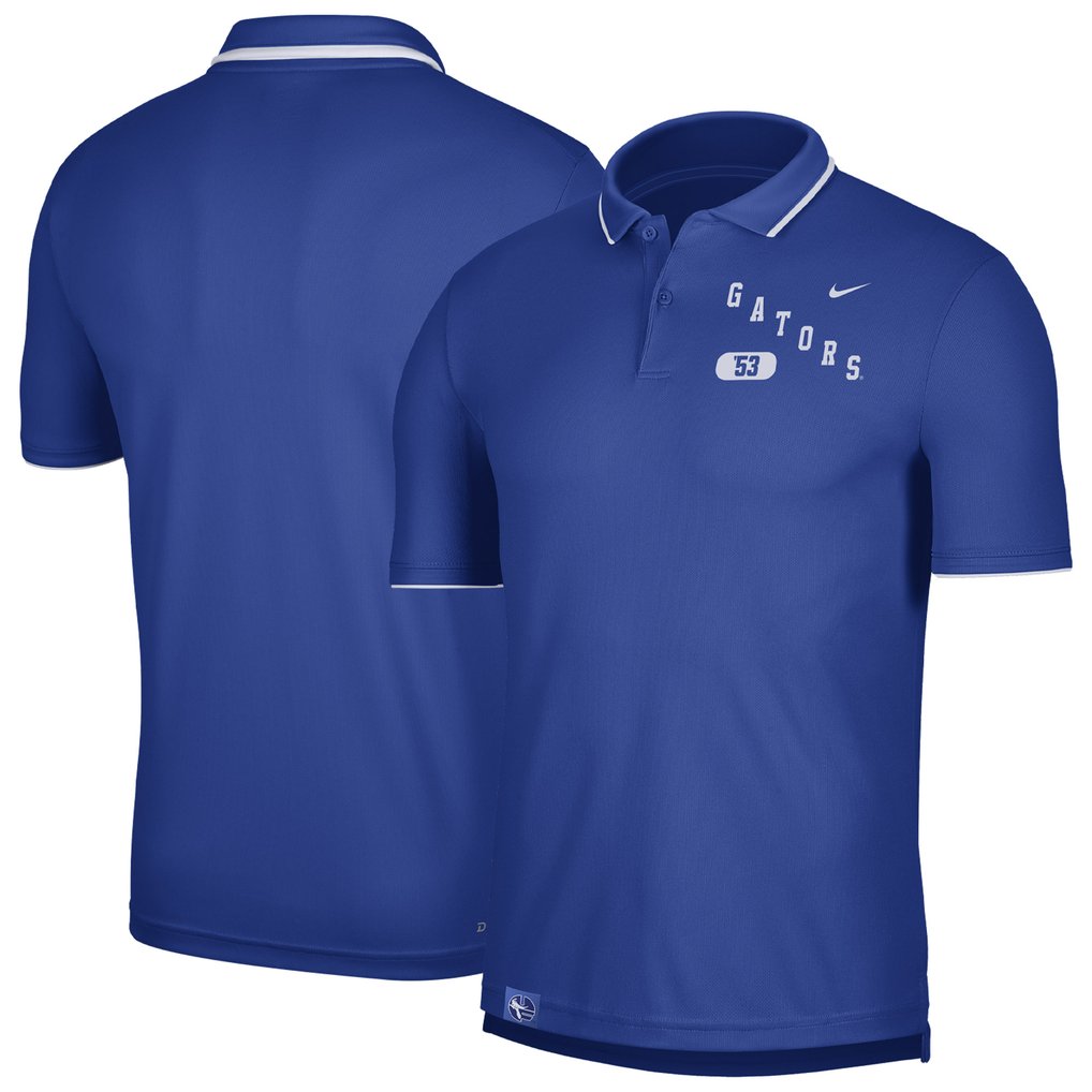 Florida Gators Nike Wordmark Performance Polo - Royal