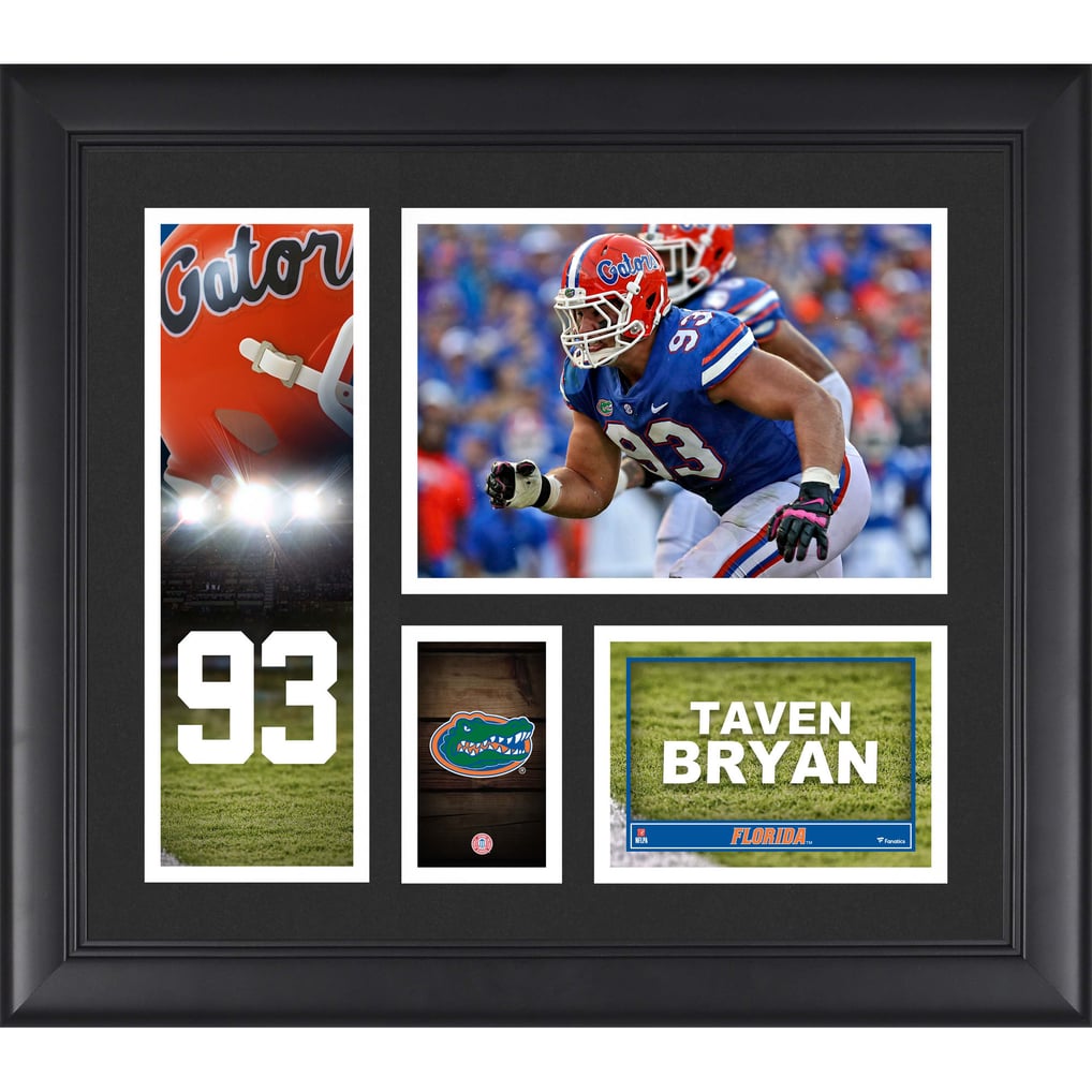 Taven Bryan Florida Gators Fanatics Authentic Framed 15" x 17" Player Collage