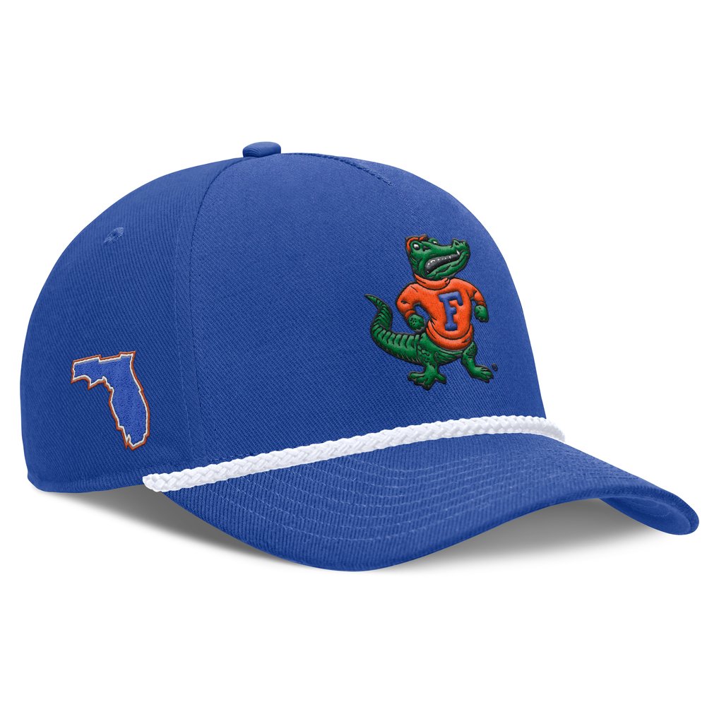 Florida Gators Nike Unisex 2026 Basketball Refresh 5-Panel Rope Rise Hat - Royal