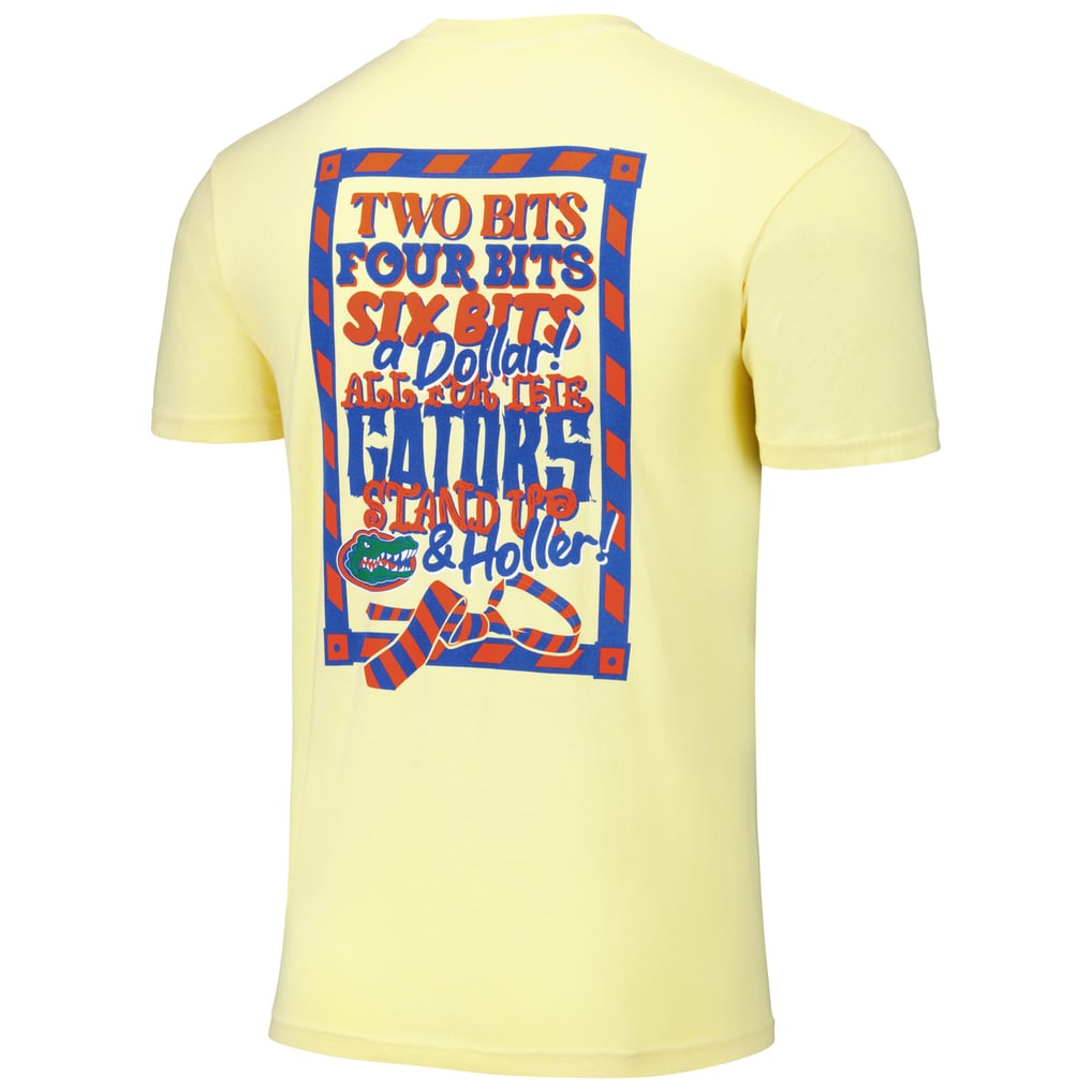 Florida Gators Unisex Hyper Local Two Bits Twenty Three T-Shirt - Yellow