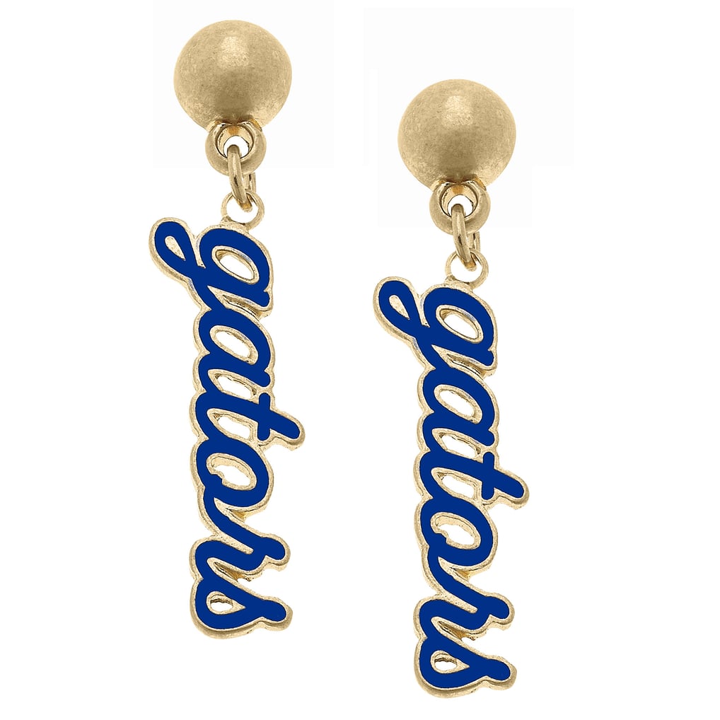 Florida Gators CANVAS Style Women's Enamel Script Drop Earring