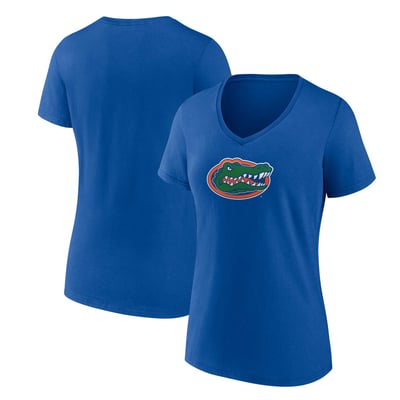 Florida Gators Fanatics Women's Logo V-Neck T-Shirt - Royal