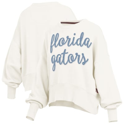 Florida Gators Pressbox Women's Chelsea Oversized Pullover Sweatshirt - Cream