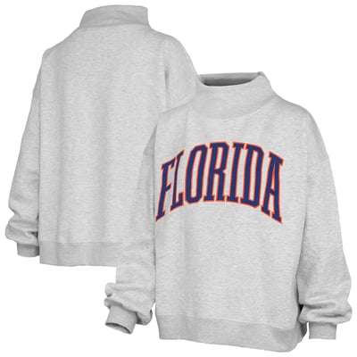 Florida Gators Pressbox Oversized Nelson Mock Neck Sweatshirt - Heather Gray