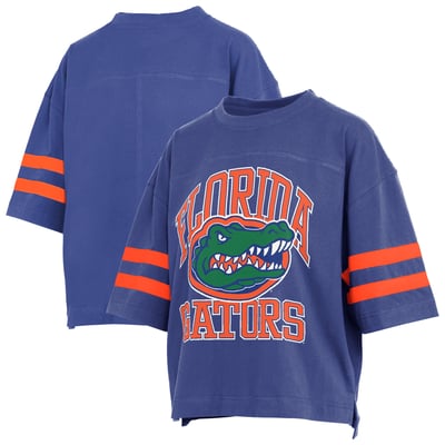  Florida Gators Pressbox Women's Wayne Tyler Cropped T-Shirt - Royal