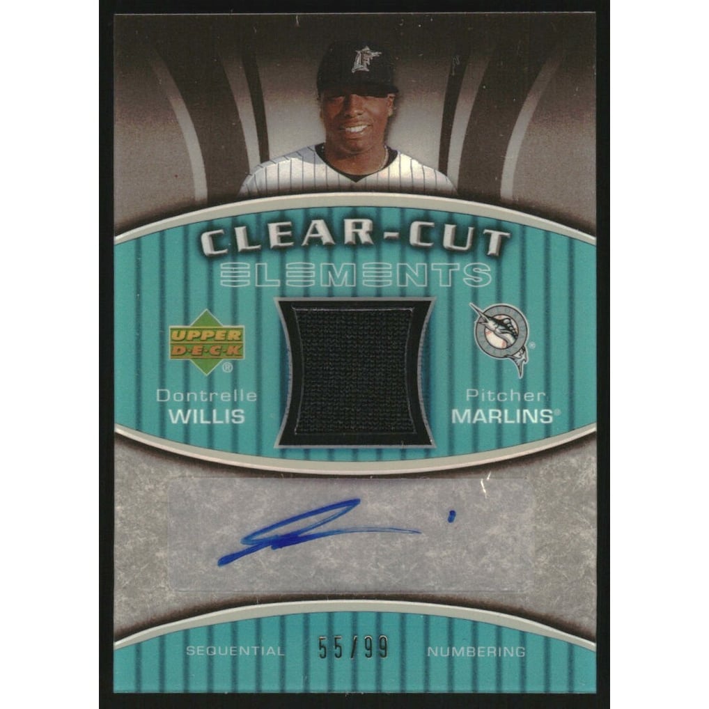 2007 Upper Deck Elements Clear Cut Elements Gold #DW Dontrelle Willis