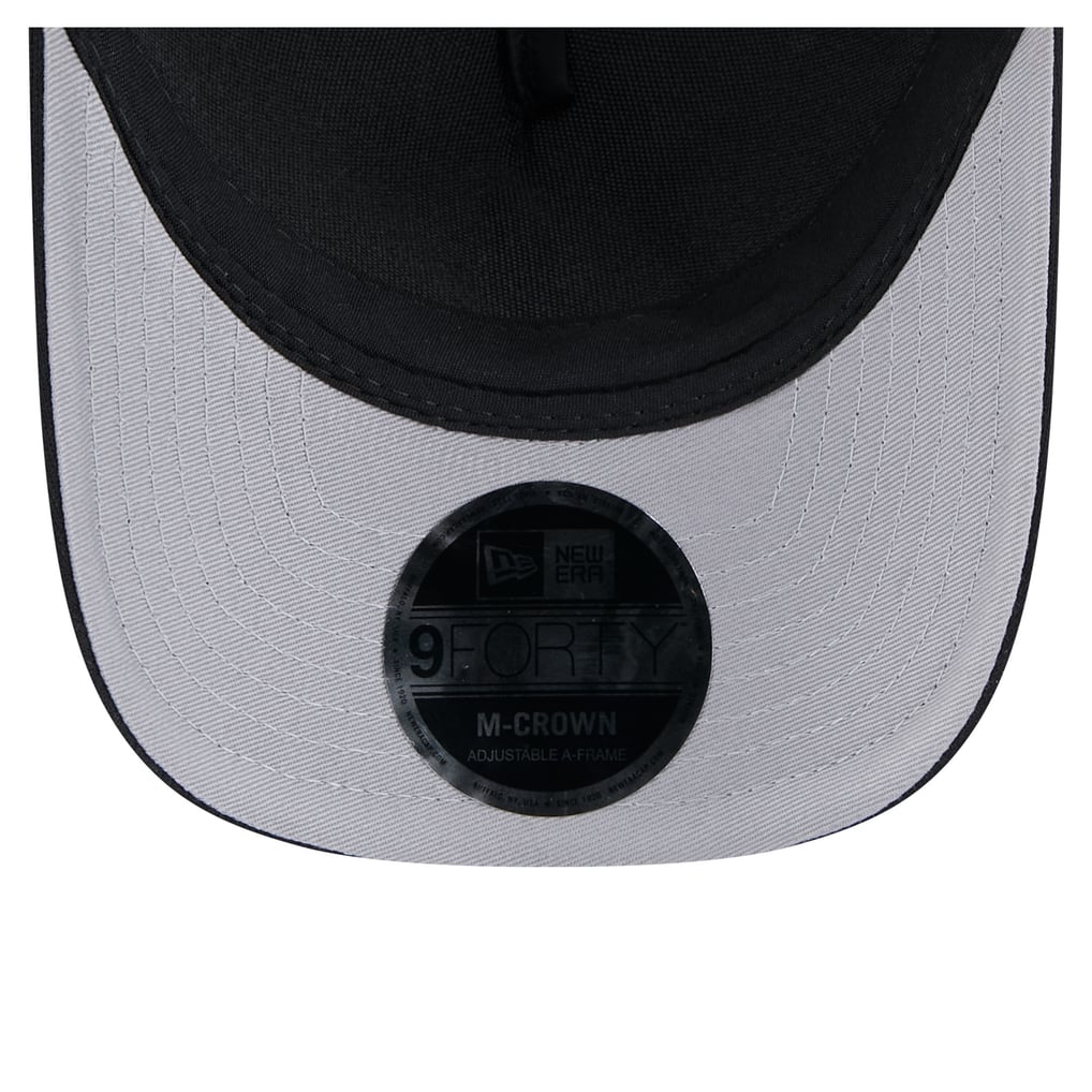 Florida Marlins New Era Cooperstown Collection Gradient 9FORTY A-Frame M-Crown Trucker Adjustable Hat - Black