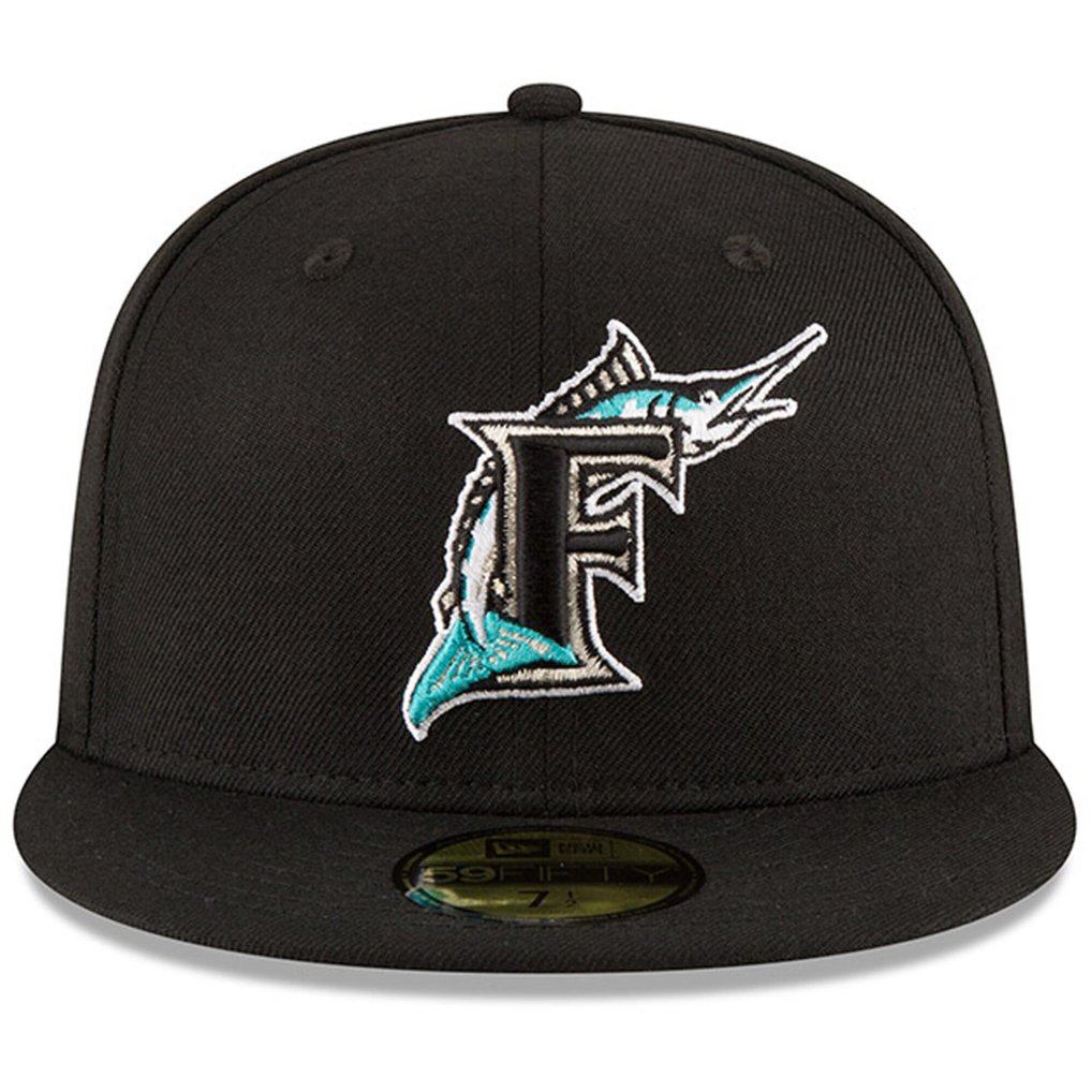 Florida Marlins New Era Side Patch 1997 World Series 59FIFTY Fitted Hat - Black