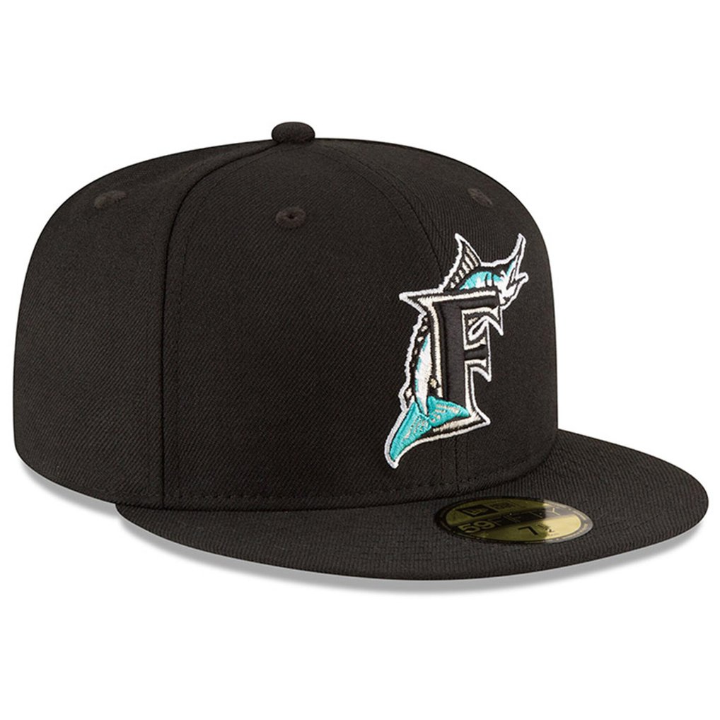 Florida Marlins New Era Side Patch 1997 World Series 59FIFTY Fitted Hat - Black