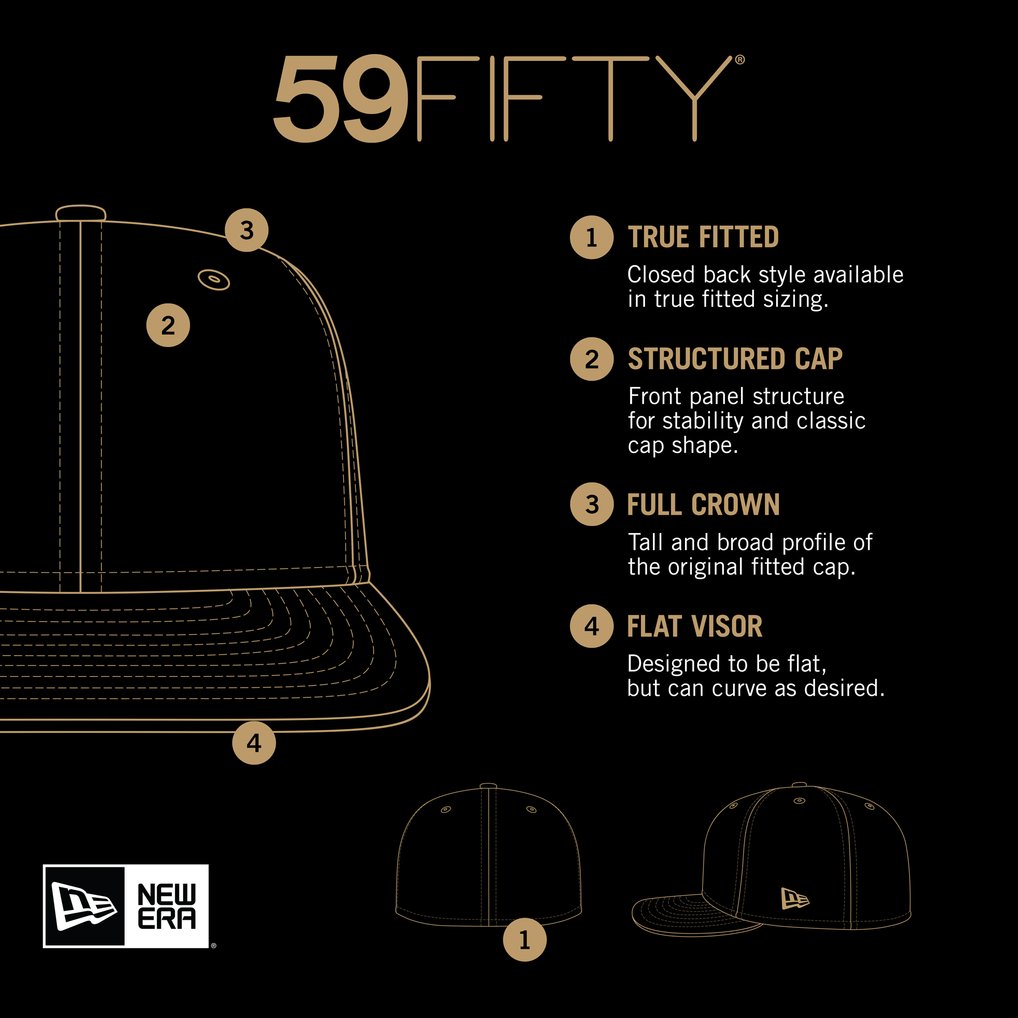 Miami Marlins New Era White on White 59FIFTY Fitted Hat