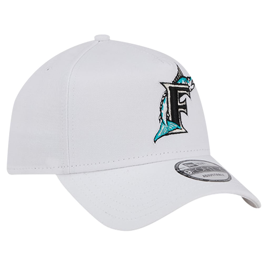 Florida Marlins New Era TC A-Frame 9FORTY Adjustable Hat - White