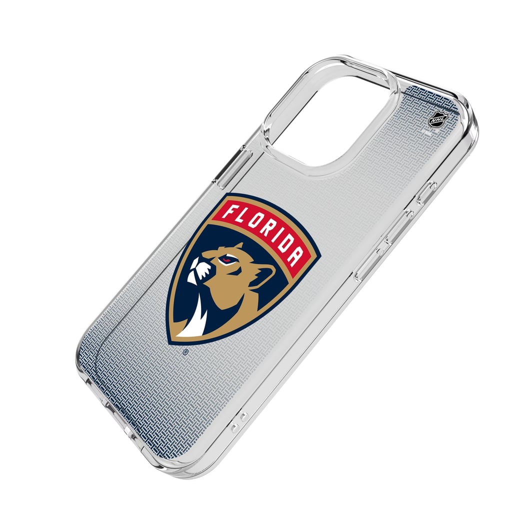 Florida Panthers Linen Logo iPhone Clear Case
