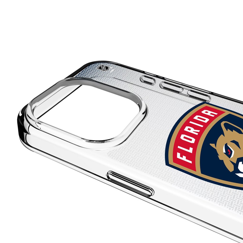 Florida Panthers Linen Logo iPhone Clear Case