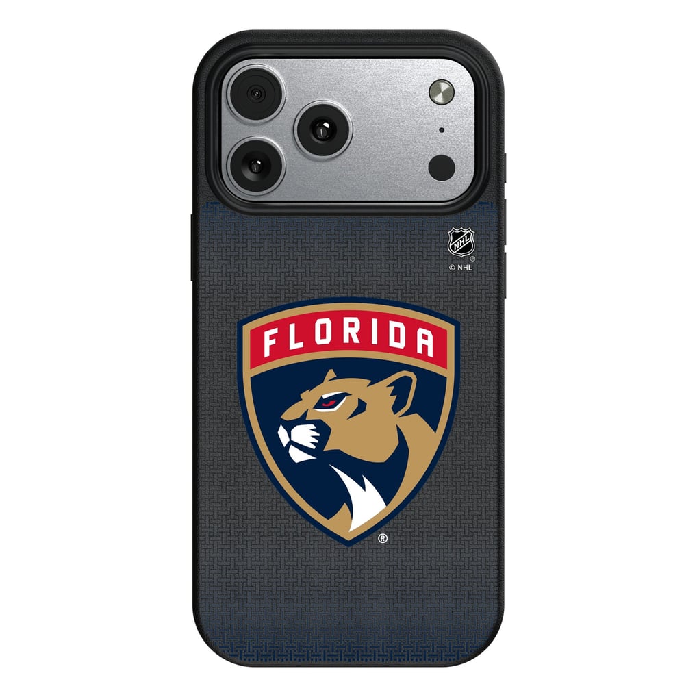Florida Panthers Linen Logo iPhone Magnetic Bump Case
