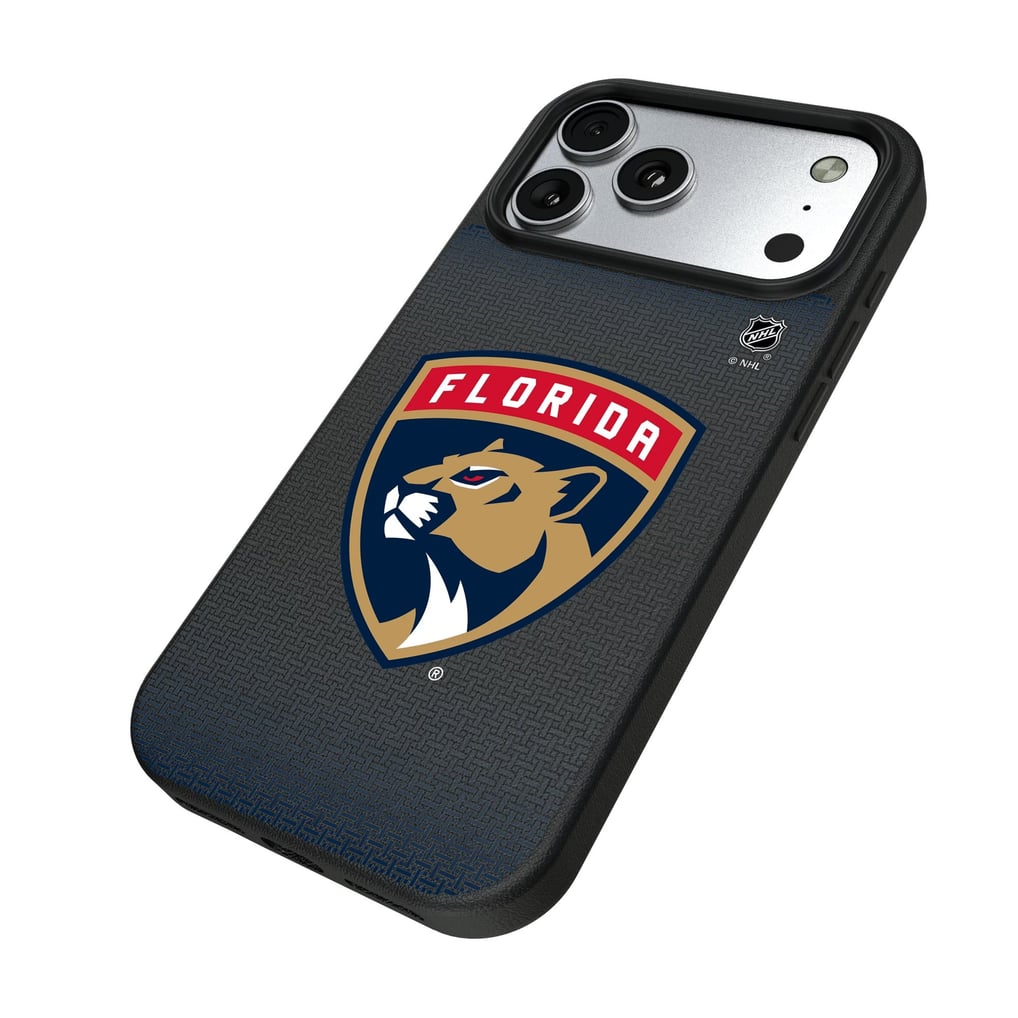 Florida Panthers Linen Logo iPhone Magnetic Bump Case