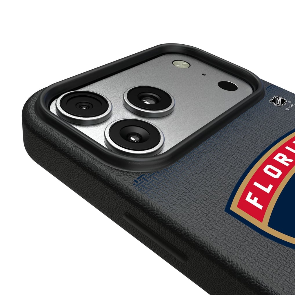 Florida Panthers Linen Logo iPhone Magnetic Bump Case