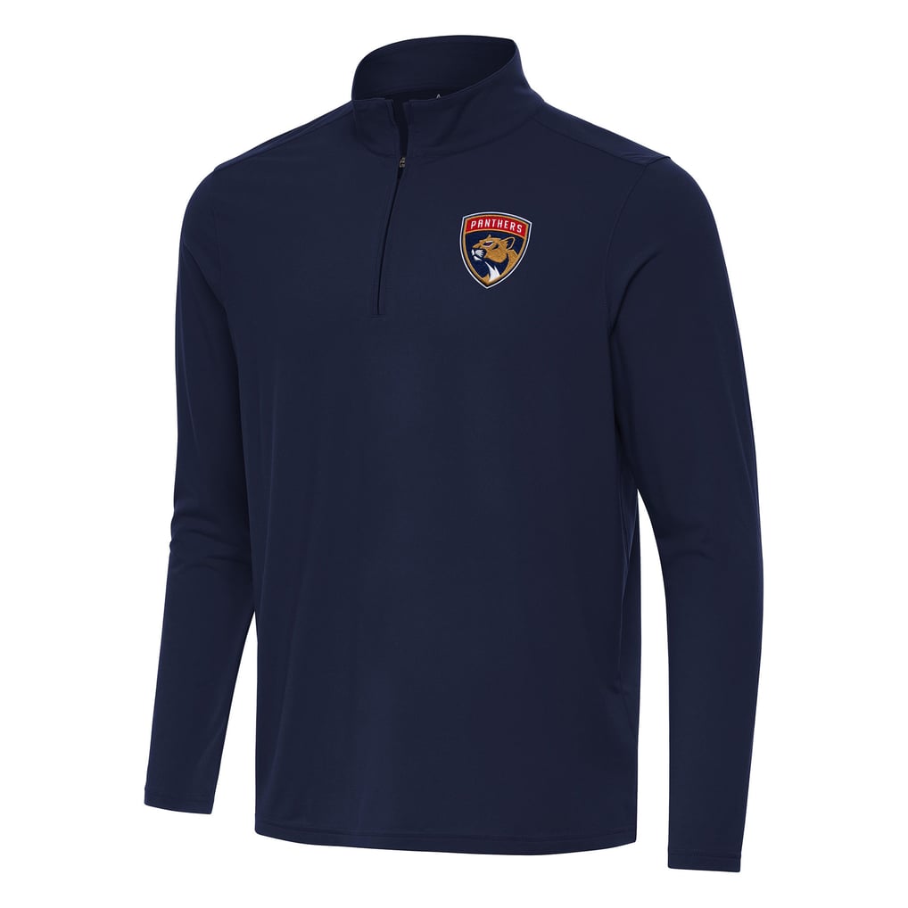 Florida Panthers Antigua Intent Quarter-Zip Top - Navy