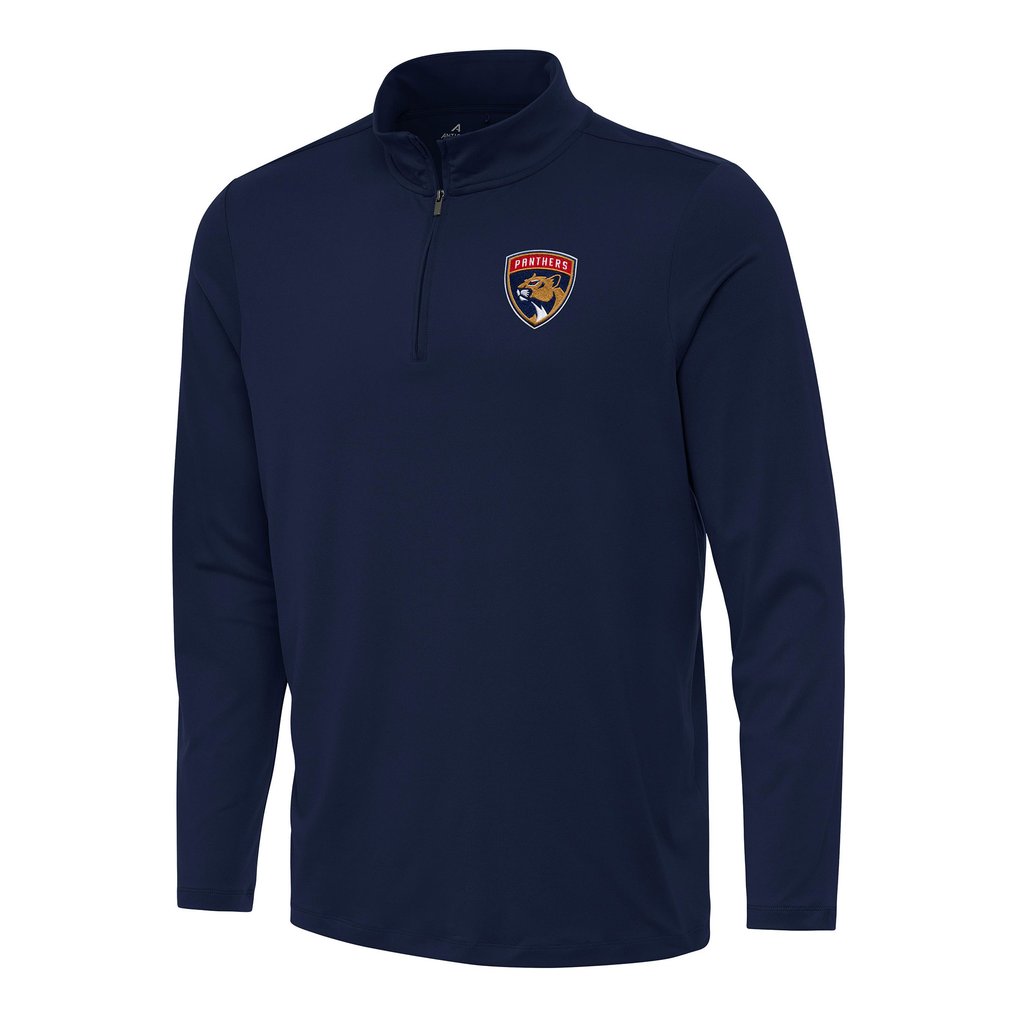 Florida Panthers Antigua Reprocess Quarter-Zip Top - Navy