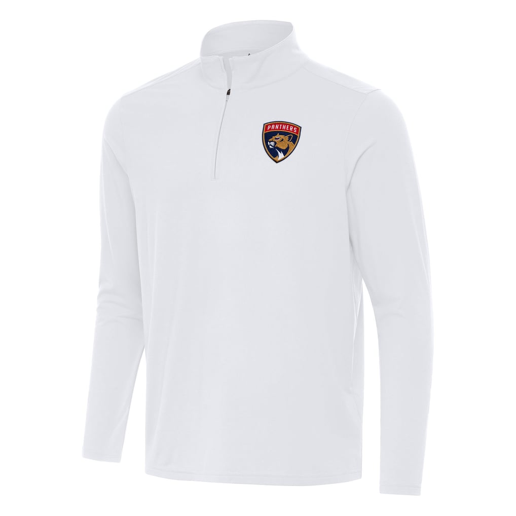 Florida Panthers Antigua Intent Quarter-Zip Top - White