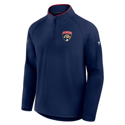 Florida Panthers Fanatics Authentic Pro Rink Training Quarter-Zip Pullover - Navy