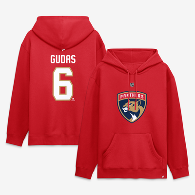 Radko Gudas Florida Panthers Fanatics Authentic Stack Name & Number Hoodie - Red