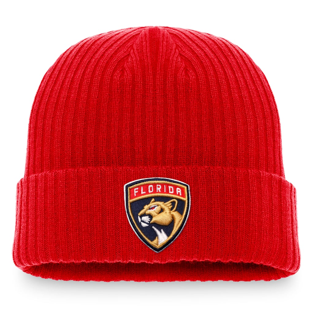 Florida Panthers Fanatics Core Primary Logo Cuffed Knit Hat - Red