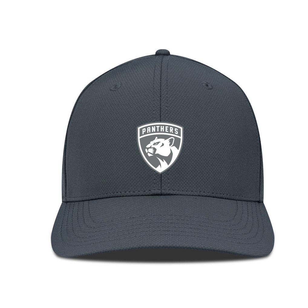 Florida Panthers Levelwear Rise Slate & Snow Structured Flex Hat - Charcoal