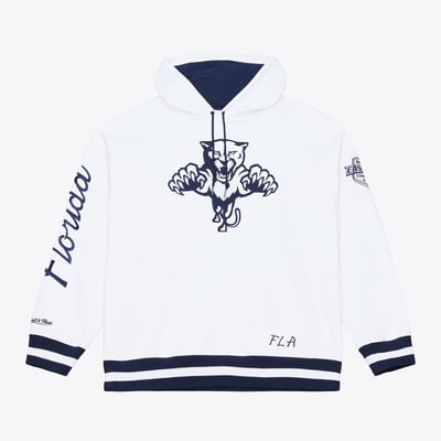  Florida Panthers Mitchell & Ness Arctic Fleece Hoodie - White