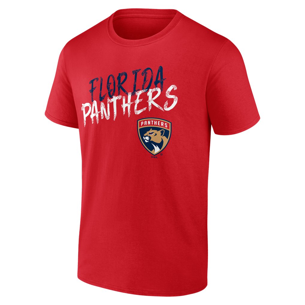 Florida Panthers  Hustle Personalized Name & Number T-Shirt - Red