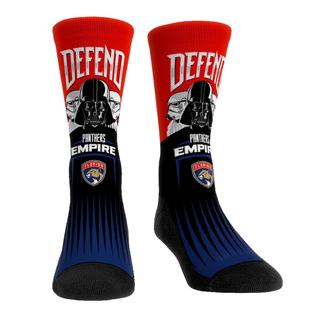 Darth Vader & Stormtrooper Florida Panthers Rock Em Socks Star Wars Three-Pack Crew Socks Set