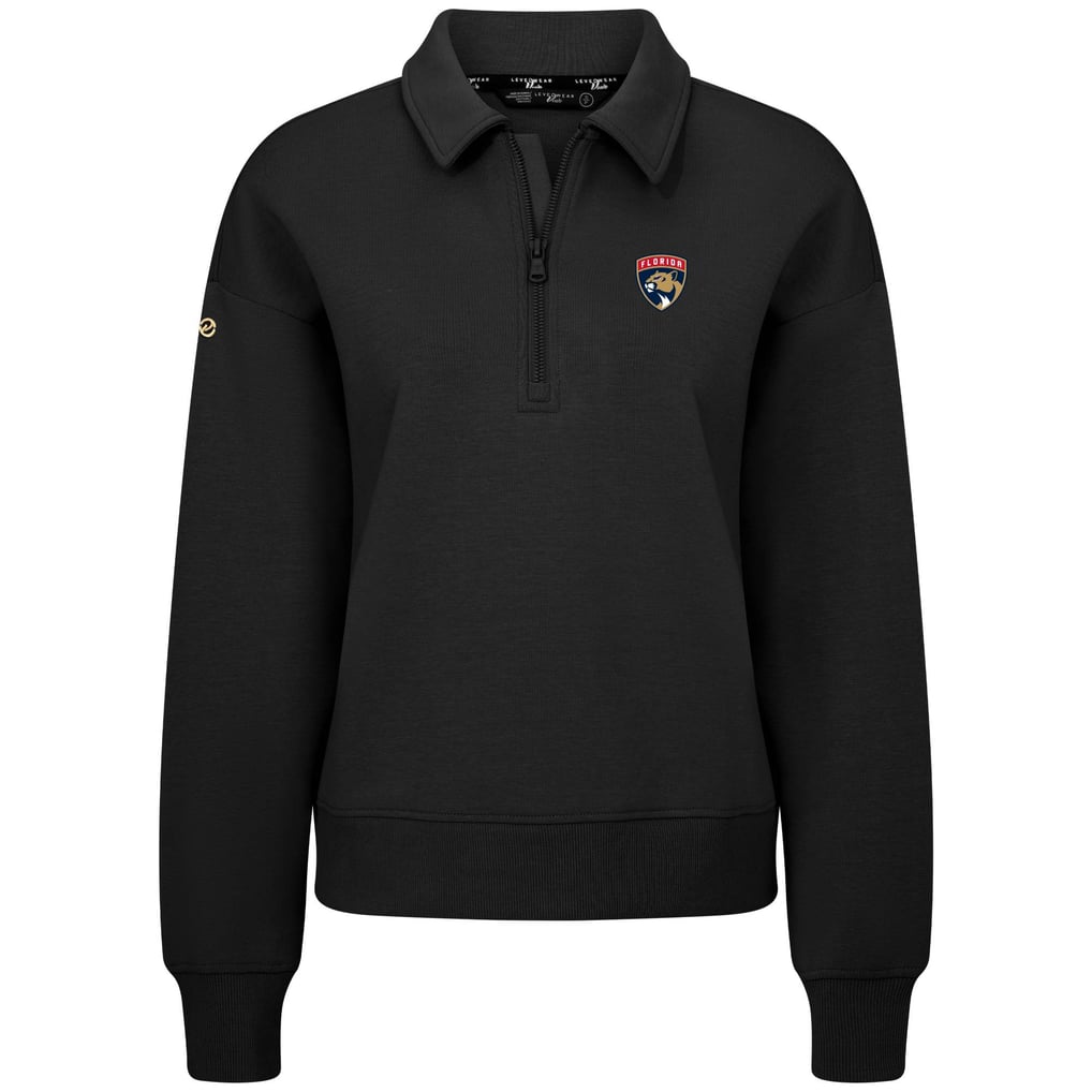  Florida Panthers Levelwear Women's  Canmore Quarter-Zip Pullover - Black
