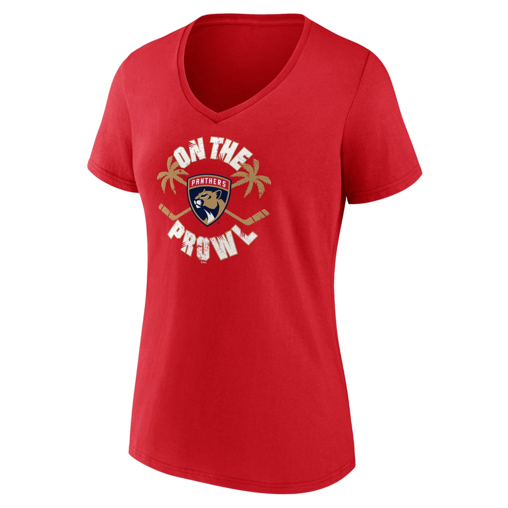  Florida Panthers Women's Active Edge V-Neck T-Shirt - Red
