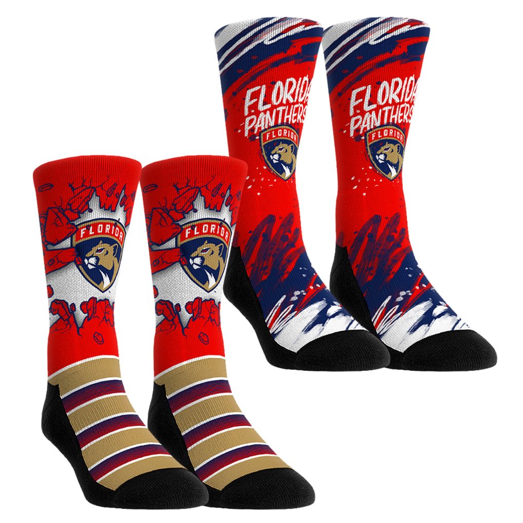  Florida Panthers Rock Em Socks Youth Ice Breaker Two-Pack Crew Socks Set