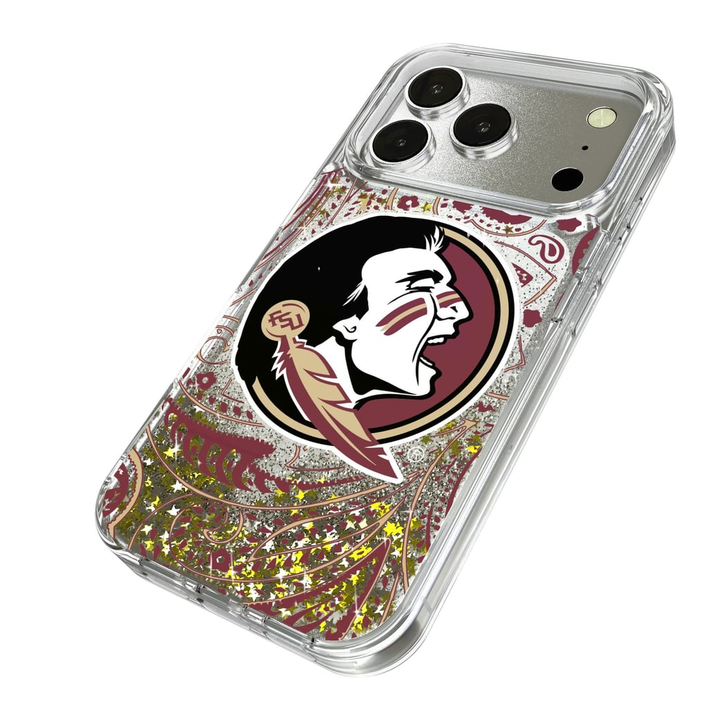 Florida State Seminoles iPhone Glitter Paisley Design Case