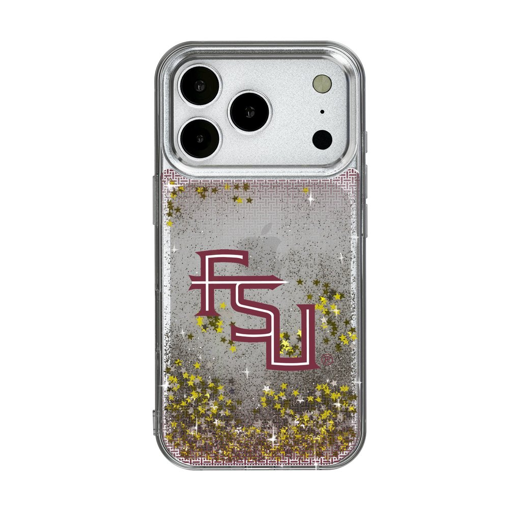 Florida State Seminoles Linen Logo iPhone Glitter Case