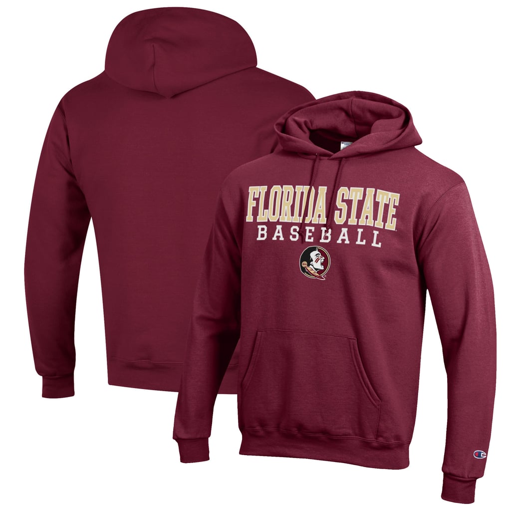 Florida State Seminoles Champion Baseball Stack Pullover Hoodie - Garnet