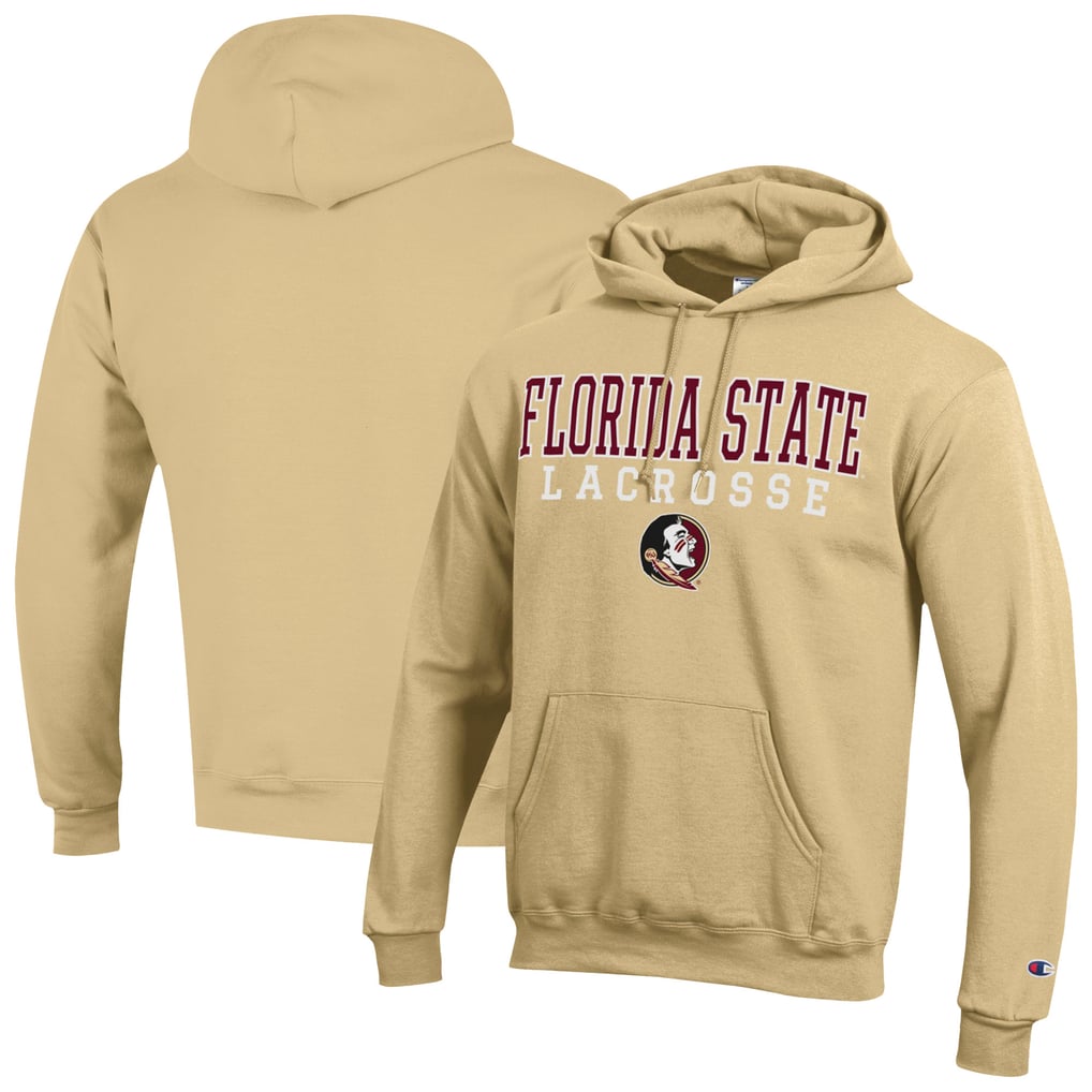 Florida State Seminoles Champion Lacrosse Stack Powerblend Pullover Hoodie – Gold