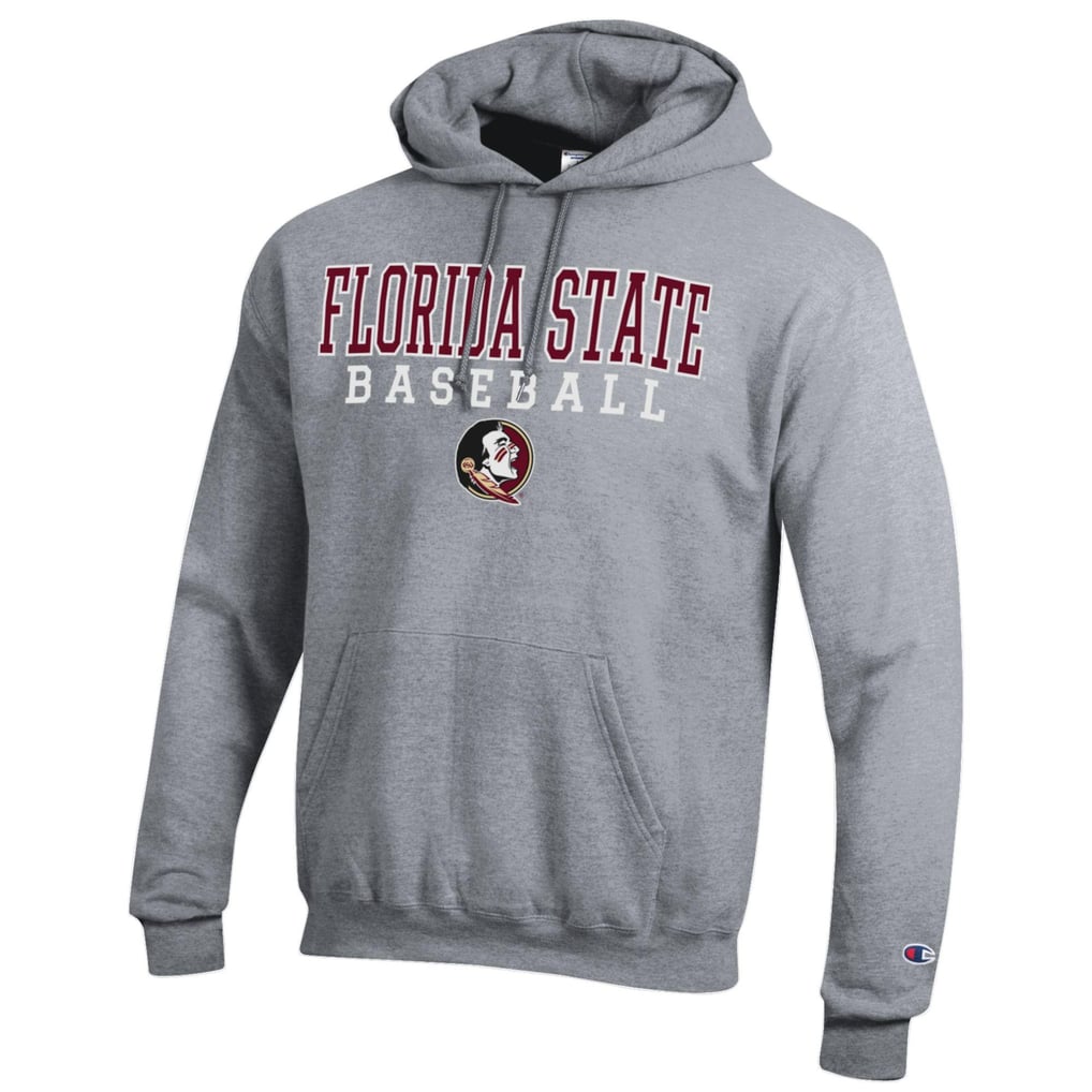 Florida State Seminoles Champion Baseball Stack Pullover Hoodie - Gray