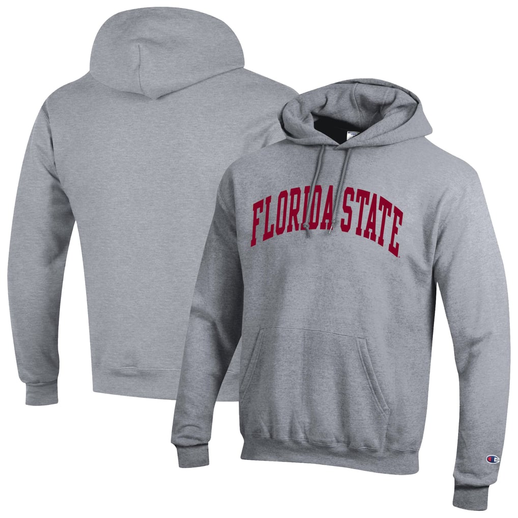  Florida State Seminoles Champion Basic Arch Fleece Pullover Hoodie - Heather Gray