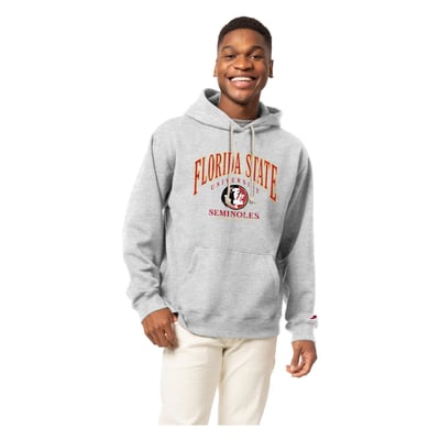 Florida State Seminoles League Collegiate Wear Tall Arch Essential Pullover Hoodie - Heather Gray