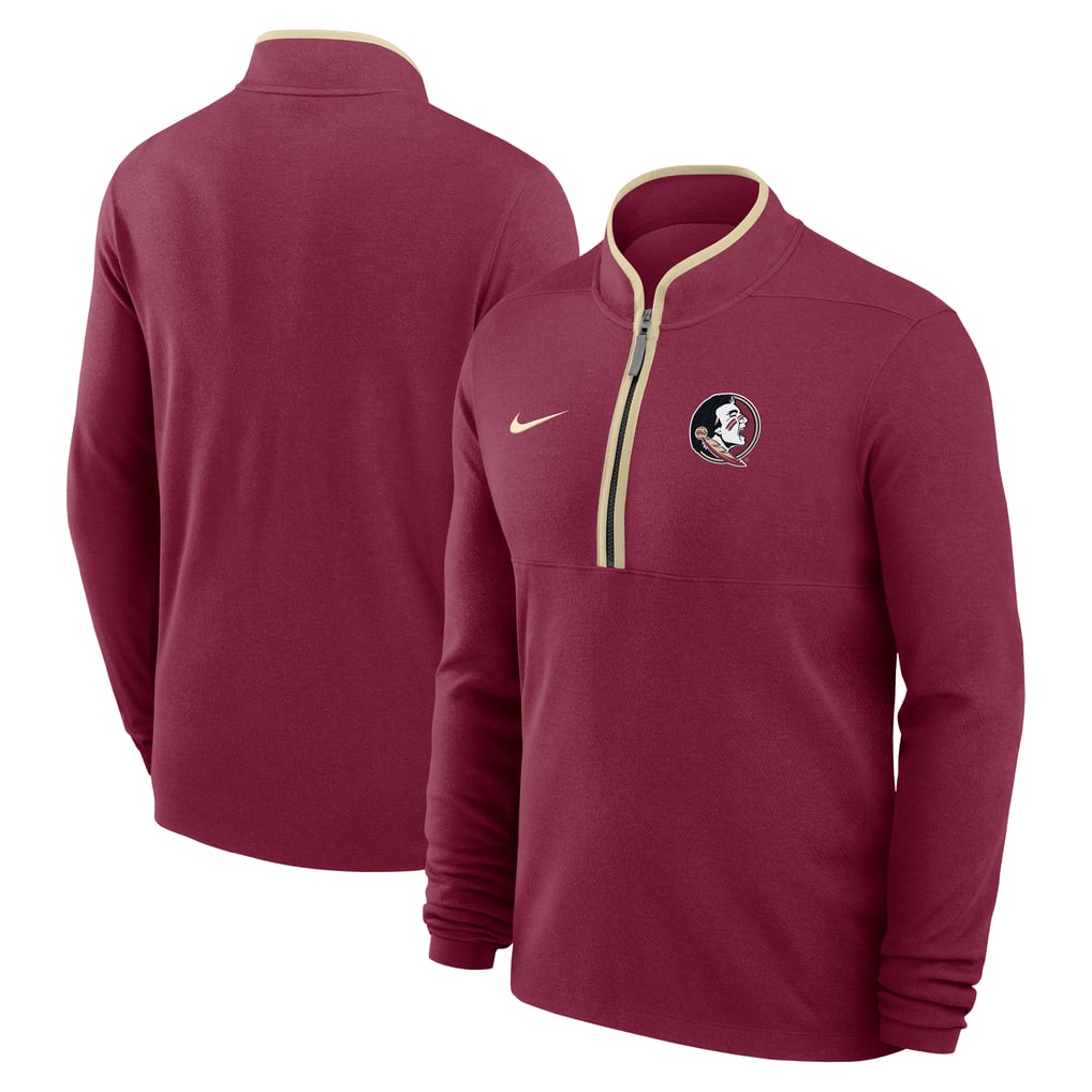 Florida State Seminoles Nike Courtside Victory Dri-FIT Half-Zip Pullover - Garnet