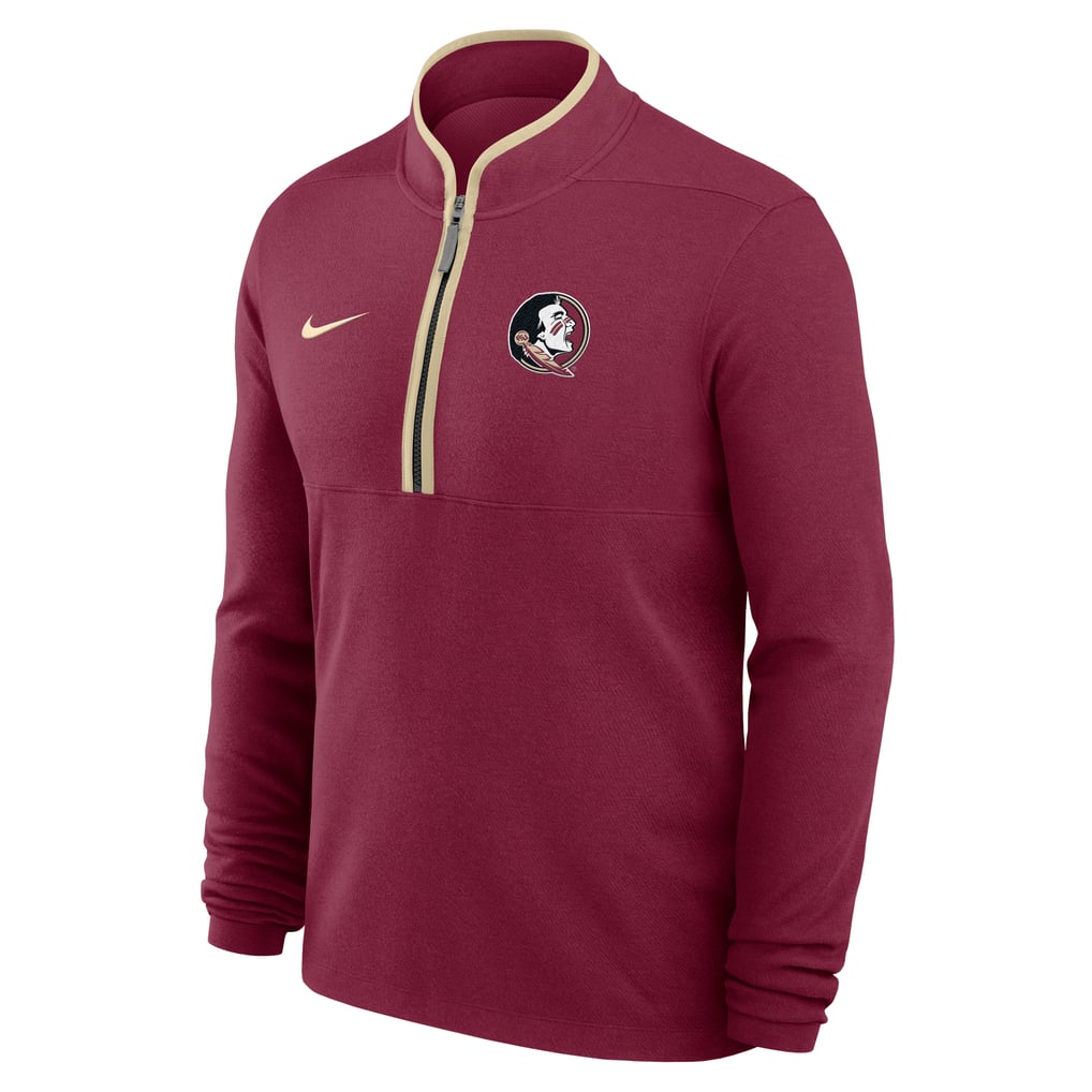 Florida State Seminoles Nike Courtside Victory Dri-FIT Half-Zip Pullover - Garnet