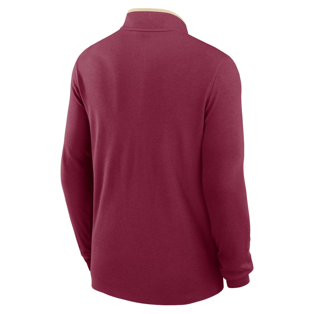 Florida State Seminoles Nike Courtside Victory Dri-FIT Half-Zip Pullover - Garnet