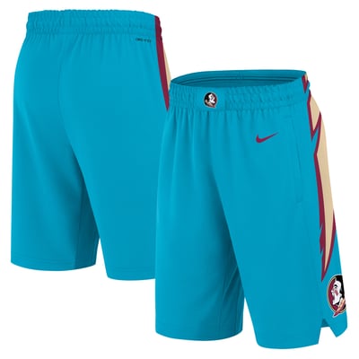 Florida State Seminoles Nike Alternate Replica Performance Basketball Shorts  - Turquoise