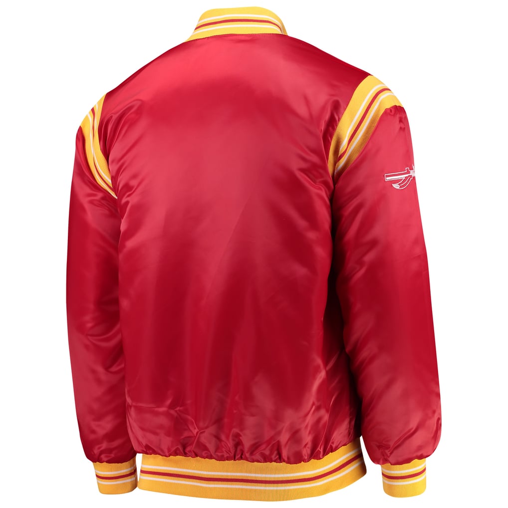 Florida State Seminoles Starter The Enforcer Satin Full-Button Jacket - Garnet
