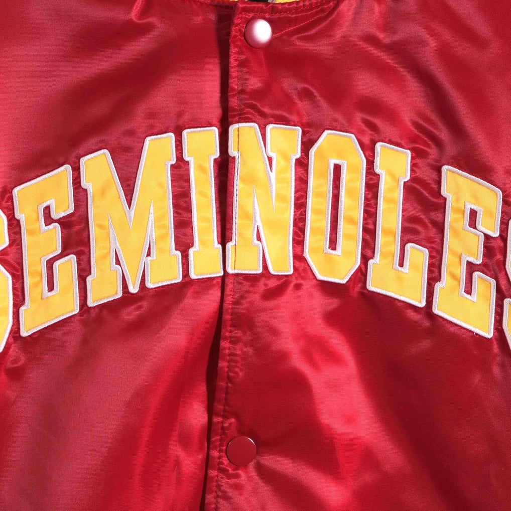 Florida State Seminoles Starter The Enforcer Satin Full-Button Jacket - Garnet