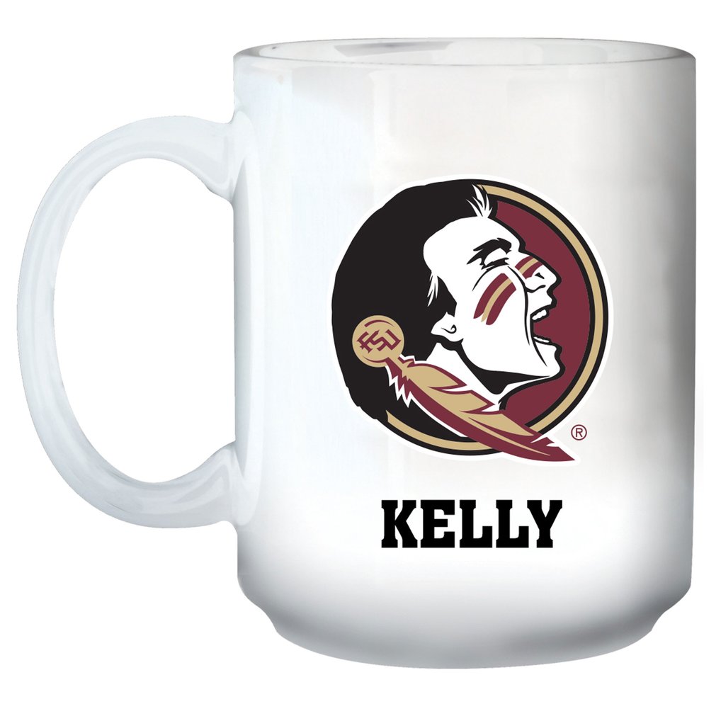 Florida State Seminoles 15oz. Personalized Mug - White
