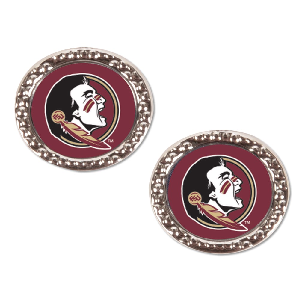 Florida State Seminoles WinCraft Round Team Post Earring