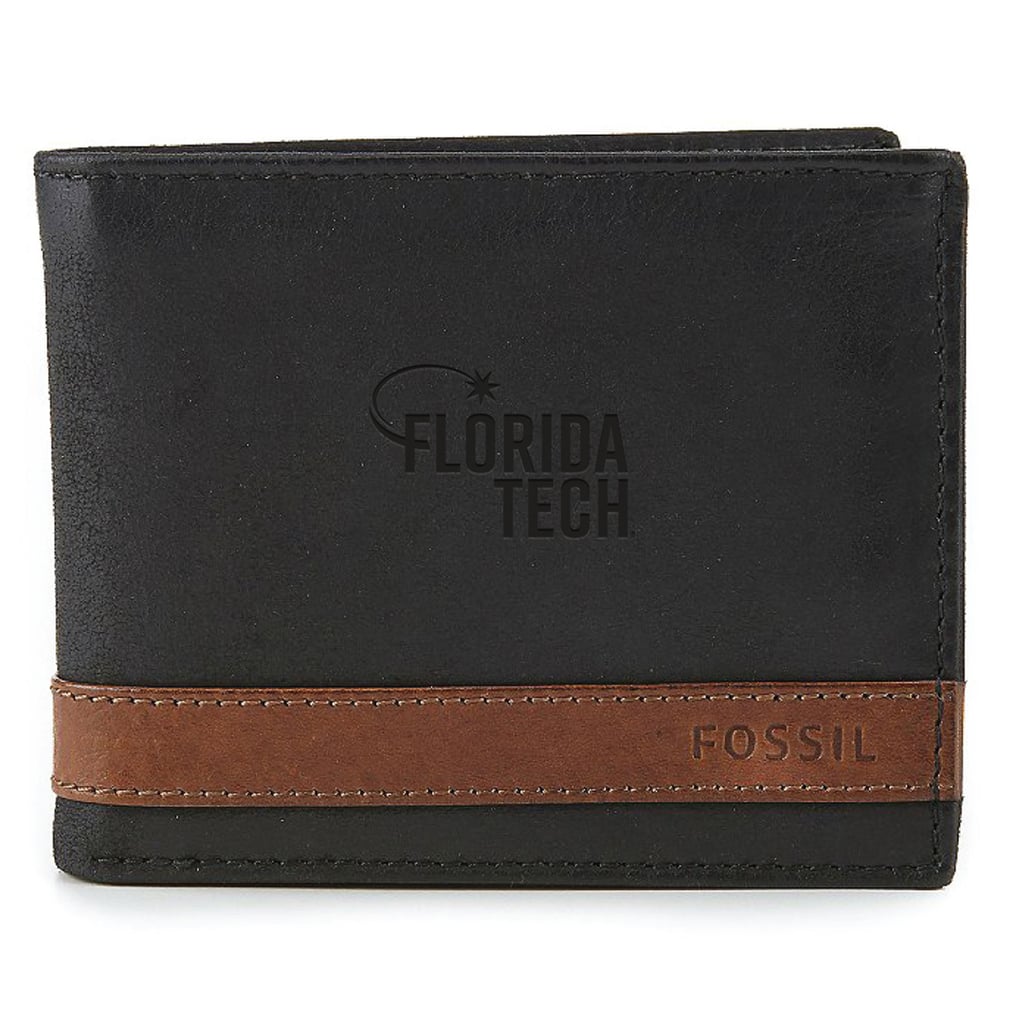 Florida Tech Panthers Fossil Quinn Flip ID Bifold Wallet - Black