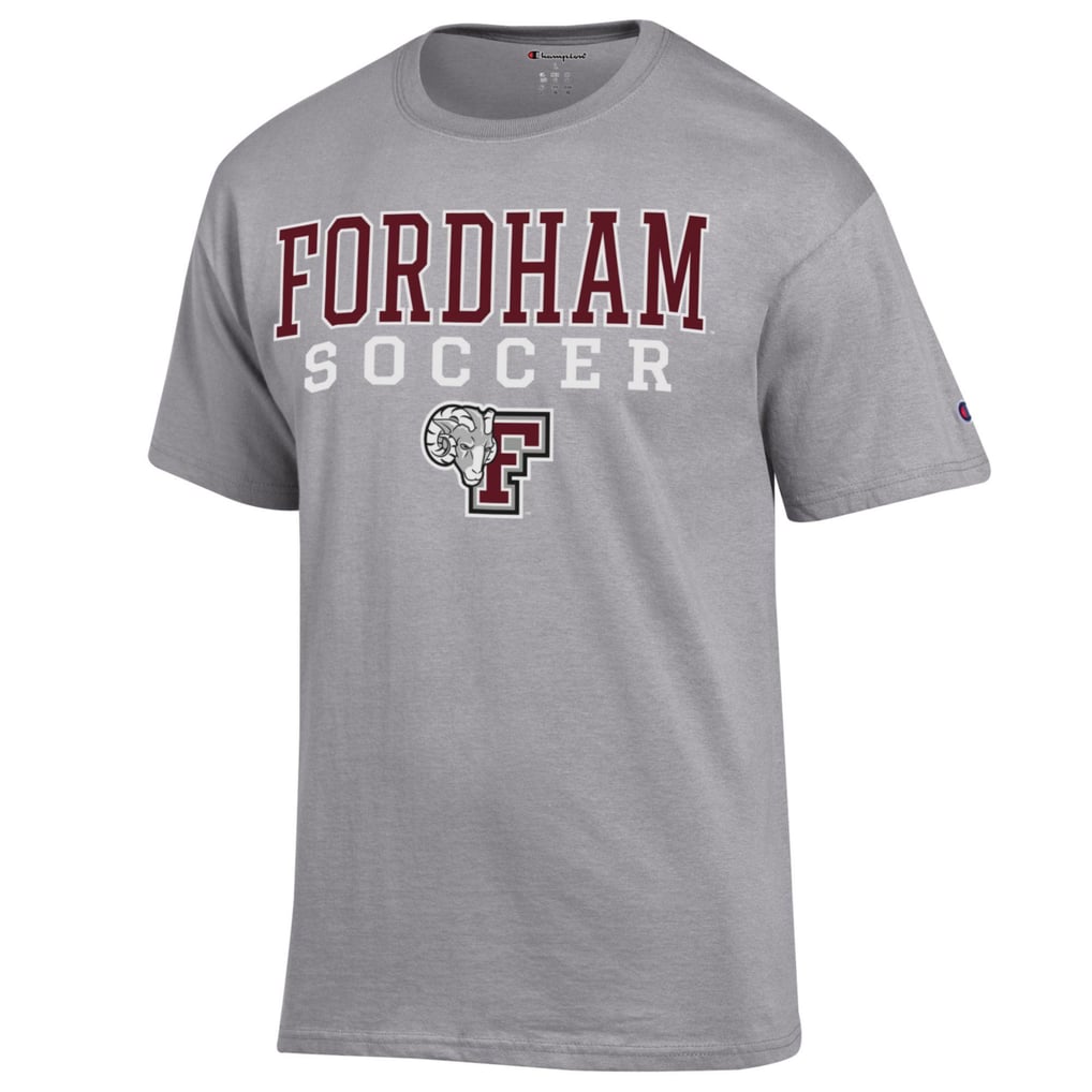 Fordham Rams Champion Soccer Stack Logo Powerblend T-Shirt - Gray